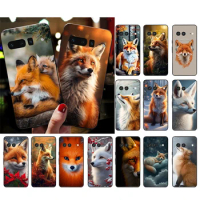 Cute Red Fox Phone Case For Google Pixel 8 7 Pro 7A 7 6A 6 Pro 5A 4A 3A Pixel 4 XL Pixel 5 6 4 3 3A XL