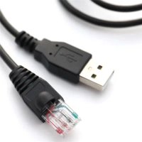 USB To RJ50 Console Cable AP9827 for APC Smart UPS 940-0127B 940-127C 940-0127E with Molded Strain Relief Boot,1.8M