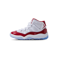 Nike Jordan 11 Retro (PS) 童鞋 中童 白紅 經典 透氣 休閒 運動 籃球鞋 378039-116