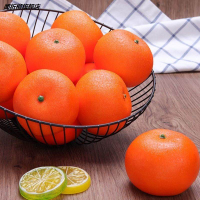 仿真水果假橙子桔子模型假水果蔬菜模型家居裝飾拍攝道具早教玩具