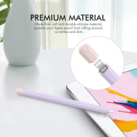 Suitable for Apple Pencil 1st generation Ultra-thin Silicone Protective Sleeve for Apple Pencil Protective Cover With pen cap
