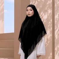 Khimar Bandana - Hijab Syari- Zeya Khiban by Fasa Hijab Black
