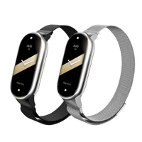 【TIMO】小米手環8 米蘭尼斯磁吸式不鏽鋼錶帶