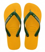 havaianas 哈瓦士 巴西人字拖 男款 Brazil logo 黃色夾心 涼鞋 拖鞋 夾腳拖 海灘鞋【南風百貨】
