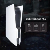 5 Port USB Hub Splitter Extension High Speed Adapter Converter Expander Digital Edition Console Import for PlayStation 5