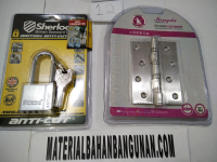paket sherlock gembok anti rust 4 cm panjang engsel jendela pintu 10cm