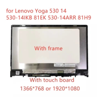 Genuine 14.0 HD FHD lcd display FOR LENOVO YOGA 530-14IKB yoga 530-14ARR 530-14 TOUCH SCREEN DIGITIZER LCD ASSEMBLY 81H9