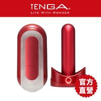 【TENGA官方直營】FLIP 0 ZERO RED&amp;WARMER SET 熱情紅&amp;暖杯器(有片 測評 真空側墊 飛機杯 日本情趣18禁)
