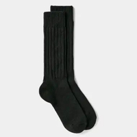 UNIQLO Kaos Kaki pria Chunky Socks black