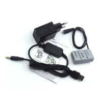 QC3.0 USB Charger + USB Cable + EP-5F DC Coupler EN-EL24 ENEL24 VFB1190 Fake Battery for Nikon 1 J5 1J5 Camera