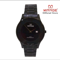 Jam tangan MIRAGE pria original, water resistant 3 ATM, rantai stainless steel, mewah realpict sesua