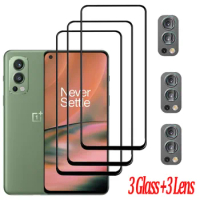 Tempered Glass For OnePlus Nord 2 Glass+Lens Film OnePlus 9RT 9R Nord-CE 5G Screen Protector One Plus Nord 2 5G Safety Glasses