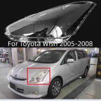 For Toyota Wish 2005 2006 2007 2008 Front Headlamp Transparent Lampshade Lamp Shell Headlight Cover Plexiglass