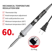Smart Electric Soldering Iron Kit Heat Welding Repair Tools 60W Portable Rework Station Tips Welder Temperature Adjustable