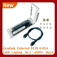 Laptop eGPU Case SFF 8611 Oculink M.2 NVMe External Graphics Card GPU Holder Dock PCIE 4.0 X4 Gen4 Notebook GDP NUC Adapter Card