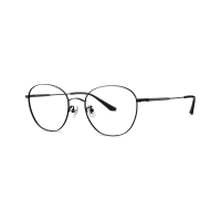 Parim Eyewear Kacamata Optical Semi Round Frame - Hitam