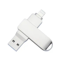 Metal USB 3.0 Flash Drive 512GB USb OTG Pen Drive 64GB 128GB 256GB U Stick Flash Memory Portable For Iphone 15 14 13 12 11And PC