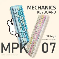 Miffy x MiPOW米菲機械鍵盤MPC07-粉色
