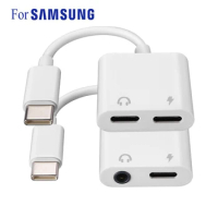 Type C Adapter For Xiaomi Oneplus Samsung S23 S22 S21 Note20 S20 USB C to 3.5 mm Jack Audio Charger Splitter DAC Typec Converter