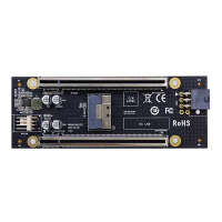 Thẻ Bộ Chuyển Đổi Khe PCIe4.0 X16, Thẻ PCIe4.0 X16 sang SFF-8654 8i Riser, Cần Bo Mạch Chủ Hỗ Trợ, C