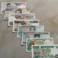 Koleksi Kertas Uang Kuno set lengkap 8 lembar Asli Original