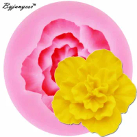 Mini Hibiscus 3D Candle Soy Wax Mould Scented Soap Handmade Silicone Mold Plaster Resin Clay Diy Craft Home Decoration m774