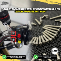 BAUT KLEM MASTER REM KOPLING NINJA S SS R CUSTOM STAINLESS ANTI KARAT M6X25 (1pcs)