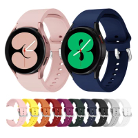 20mm Watch Band for Samsung Galaxy Watch 4 5 6 Classic 46mm 42mm 43mm 47mm Silicone Bracelet Galaxy Watch 4 44mm 40mm Strap