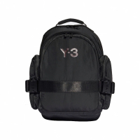Y-3 山本耀司 Adidas Y-3 LOGO 極簡主義雙肩後背包 黑色(GK2106)