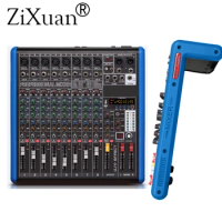 8 Channel Microphone Digital Sound Mixing Amplifier Console Professional Karaoke Audio Mixer With USB 48V Phantom Power