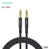 JOYROOM SY-15A1 AUX 3.5mm車用/電腦/喇叭延長 立體音源線-黑色 1.5M