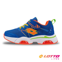 【LOTTO 義大利】童鞋 D AIR 輕量雙氣墊跑鞋(亮藍-LT2AKR6316)