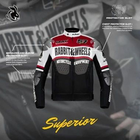 Jaket Motor - Rabbit and Wheels Devise Red Jacket L