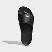Adidas ADILETTE AQUA 男女款黑色休閒拖鞋 KAORACER F35550