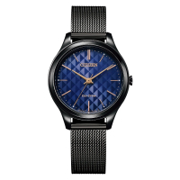 【CITIZEN 星辰】亞洲限定 LADYS系列光動能格紋時尚腕錶  禮物  手錶(EM0505-88L)