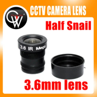 Half snail 3.6mm cctv lens mtv IR cctv camera m12 mount lens for security cctv camera