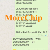 For iPad iCloud Unlock Serial Number Mini 1 2 3 4 5 6 7 Air1 2 2019 2018 Pro Wifi Address A5 A6 A7 A8 A9 A10 A11 SN Code NO.