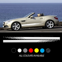 Car Sticker Door Both Side Stripe Vinyl Body Decal For Mercedes Benz Slk Class R170 R171 R172 Slk55 Slk200 250 260 300 400