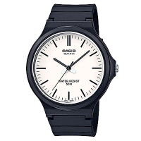 CASIO 超輕薄感實用必備大錶面指針錶-(MW-240-7E)白面羅馬字/45mm