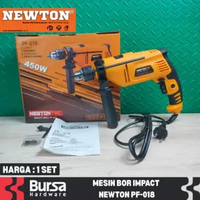 Newton Mesin Bor Impact Drill Tembok Beton Listrik 450W 13mm PF 018 Bor Tangan Hammer