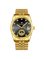 FNGEEN นาฬิกาข้อมือสุภาพบุรุษสายสแตนเลส Decoration Design Luxury Watches Fashion รุ่น FN3301 Gold