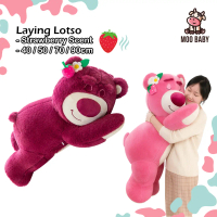 ⭐ Moo Baby Kolesi Lotso Birthday Gift Laying Lotso Plushie Patung  Boneka Lotso Strawberry Bear Lots