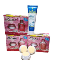Combo 3 Bộ Kem Kone + Sữa Mặt Milk Bò Tươi  Kone Thái Lan Gồm Kem , Nước Hoa Hồng Hổ Trợ Làm Đẹp Da 