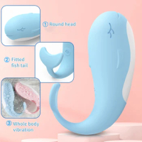 NEW Stimulating Vibrator Remote Control Wireless Dancing Little Whale Vibrator Female Sex Toy Masturbator Heating Vibrating Egg