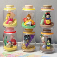 Disney Princess D-baby Fantasy Wish Bottle Series Jasmine Cinderella Mulan Ariel 52TOYS Action Figure Toys Dolls Girls Kids Gift
