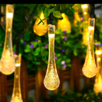 Raindrop lampu hias outdoor dekorasi solar