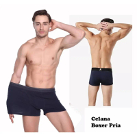 NOSH Celana Dalam Pria / Clana BOXER Bahan Alami Serat Bambu PREMIUM