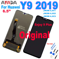 100% Original 6.5” For Huawei Y9 2019 LCD DIsplay Touch Screen Digitizer Assembly JKM-LX1 JKM-LX2 JKM-LX3 Replacement