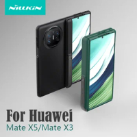 For Huawei Mate X5 Case NILLKIN Soft Leather Fold TPU PC 180°Folding Cover For Huawei MateX5 With Phone Holder For Mate X3 Case
