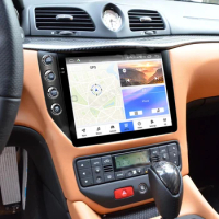 10.4" Auto Android 13 Car Radio GPS Multimedia Player 6G+128GB Wifi LTE Navigation Stereo For Maserati GranTurismo GT 2007-2017